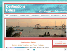 Tablet Screenshot of destinationsbelize.com